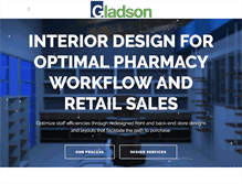 Tablet Screenshot of gladsondesigngroup.com